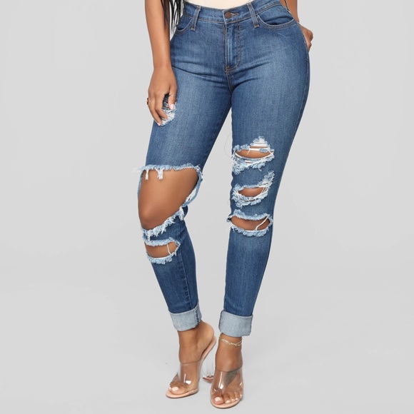 Fashion Nova Denim - Fashion Nova Beach Bum Jeans